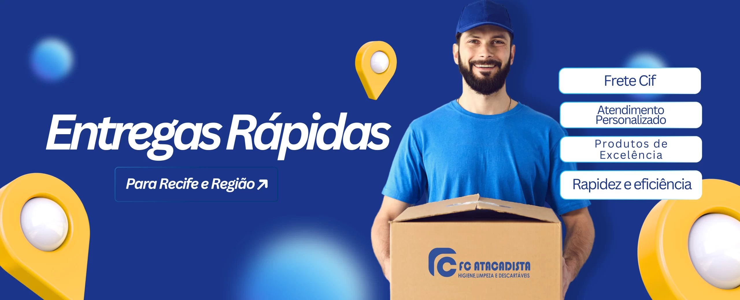 Frete de produtos de limpeza FC Atacadista Recife